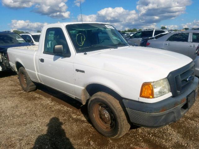 1FTYR10D95PB12442 - 2005 FORD RANGER WHITE photo 1