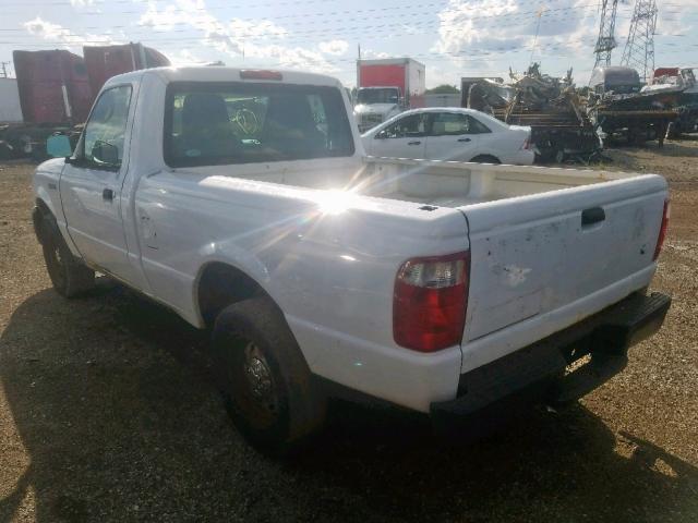 1FTYR10D95PB12442 - 2005 FORD RANGER WHITE photo 3