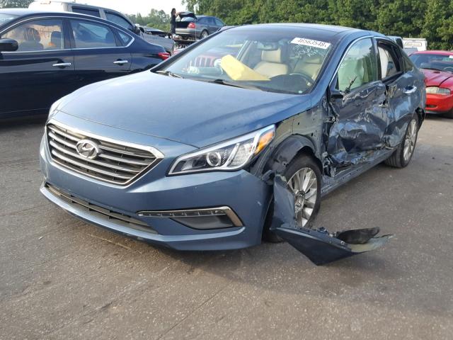 5NPE34AF4FH255219 - 2015 HYUNDAI SONATA SPO GRAY photo 2