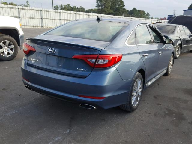 5NPE34AF4FH255219 - 2015 HYUNDAI SONATA SPO GRAY photo 4