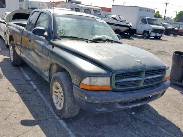 1B7FL22P3YS638265 - 2000 DODGE DAKOTA GREEN photo 1