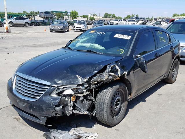 1C3CCBAB6DN560697 - 2013 CHRYSLER 200 LX BLACK photo 2