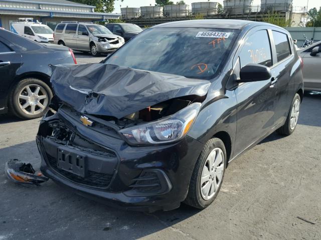 KL8CA6SA3GC568649 - 2016 CHEVROLET SPARK LS BLACK photo 2