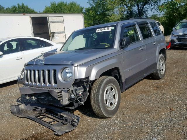 1C4NJRBB4HD105635 - 2017 JEEP PATRIOT SP GRAY photo 2