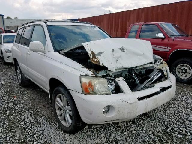 JTEDW21A560007999 - 2006 TOYOTA HIGHLANDER WHITE photo 1