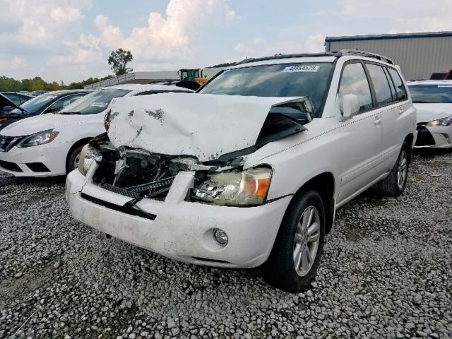 JTEDW21A560007999 - 2006 TOYOTA HIGHLANDER WHITE photo 2