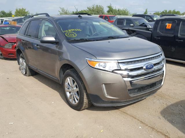 2FMDK3JC3EBB39336 - 2014 FORD EDGE SEL GRAY photo 1