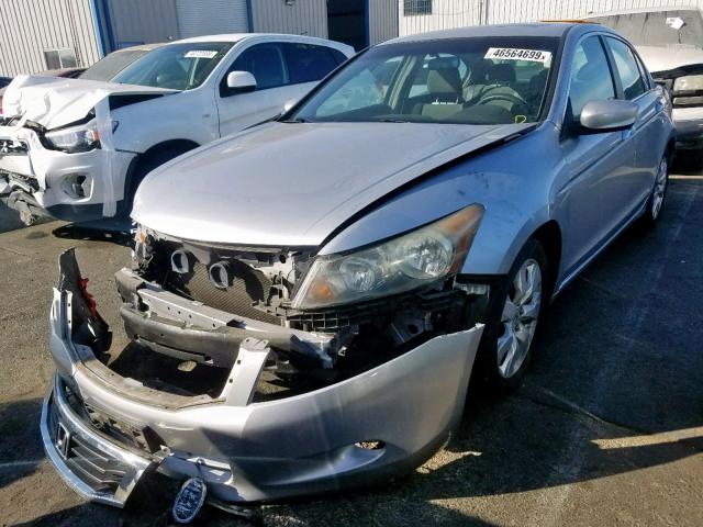 1HGCP36778A052733 - 2008 HONDA ACCORD EX SILVER photo 2