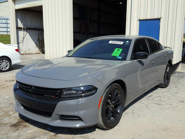 2C3CDXBG8JH202901 - 2018 DODGE CHARGER SX GRAY photo 2