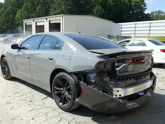 2C3CDXBG8JH202901 - 2018 DODGE CHARGER SX GRAY photo 3