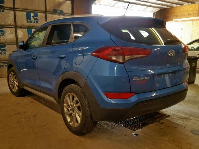 KM8J3CA45HU259565 - 2017 HYUNDAI TUCSON LIM BLUE photo 3