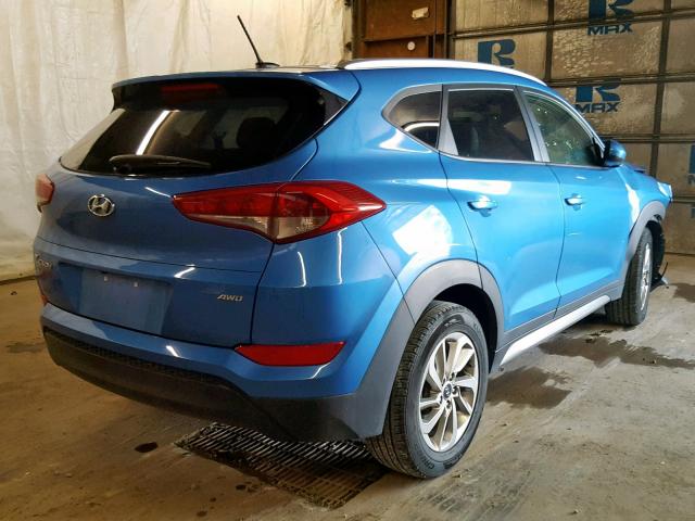 KM8J3CA45HU259565 - 2017 HYUNDAI TUCSON LIM BLUE photo 4