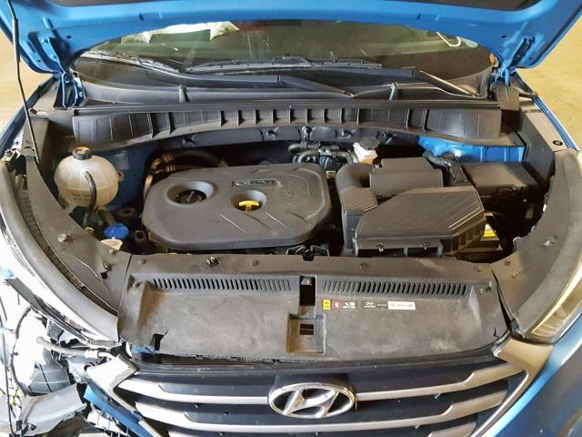 KM8J3CA45HU259565 - 2017 HYUNDAI TUCSON LIM BLUE photo 7