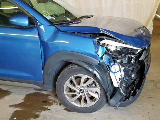 KM8J3CA45HU259565 - 2017 HYUNDAI TUCSON LIM BLUE photo 9