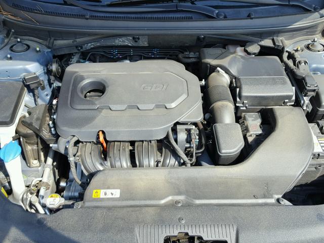 5NPE34AF9FH230526 - 2015 HYUNDAI SONATA SPO BLUE photo 7