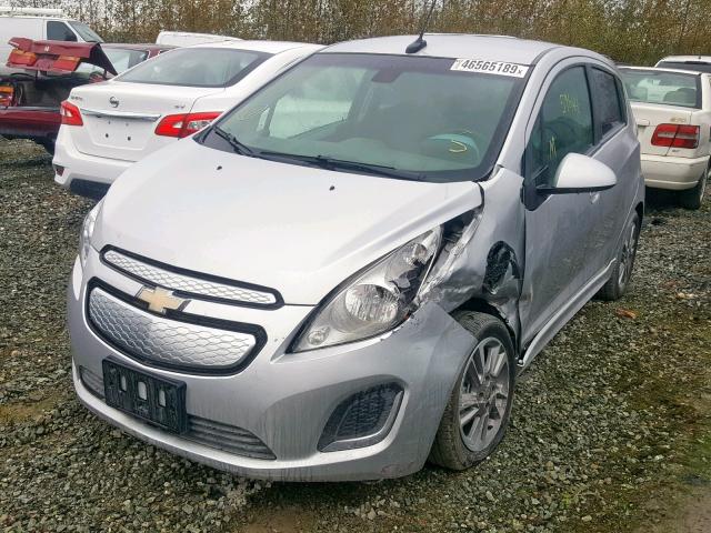 KL8CL6S06EC430716 - 2014 CHEVROLET SPARK EV 2 SILVER photo 2