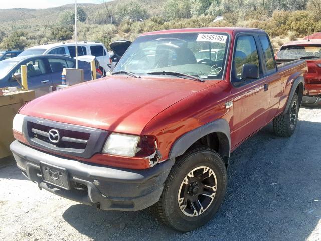 4F4YR17EX3TM08967 - 2003 MAZDA B4000 CAB RED photo 2