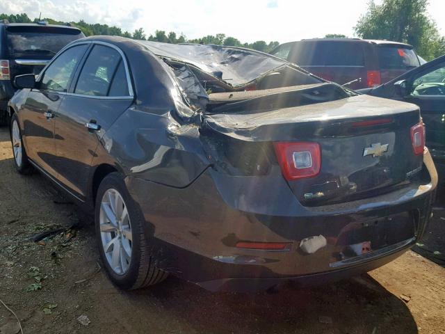 1G11F5SL9FF118859 - 2015 CHEVROLET MALIBU LTZ ნაცრისფერი ფოტო 3