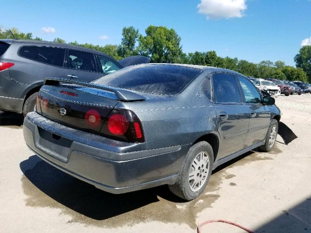 2G1WF52E159297493 - 2005 CHEVROLET IMPALA GRAY photo 4