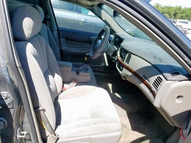 2G1WF52E159297493 - 2005 CHEVROLET IMPALA GRAY photo 5