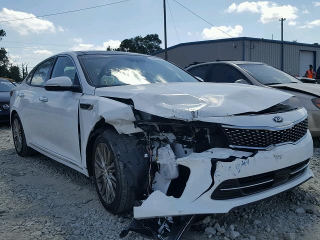 5XXGV4L26GG089196 - 2016 KIA OPTIMA SXL WHITE photo 1