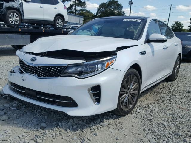 5XXGV4L26GG089196 - 2016 KIA OPTIMA SXL WHITE photo 2