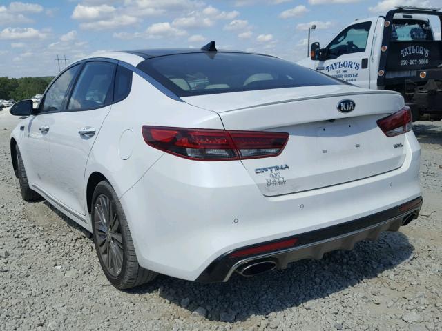 5XXGV4L26GG089196 - 2016 KIA OPTIMA SXL WHITE photo 3