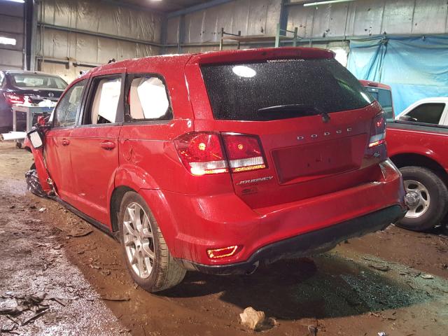 3C4PDCEG0FT641087 - 2015 DODGE JOURNEY R/ RED photo 3