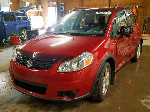 JS2YB5A35C6302975 - 2012 SUZUKI SX4 RED photo 2