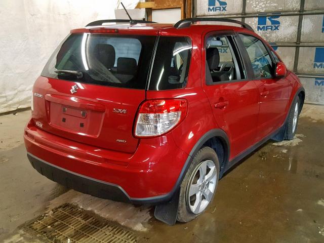 JS2YB5A35C6302975 - 2012 SUZUKI SX4 RED photo 4