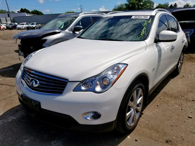 JN1BJ0HR0FM774049 - 2015 INFINITI QX50 WHITE photo 2