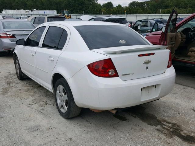 1G1AL55FX77101546 - 2007 CHEVROLET COBALT LT WHITE photo 3