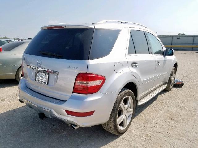 4JGBB7CB9AA607790 - 2010 MERCEDES-BENZ ML 550 4MA SILVER photo 4