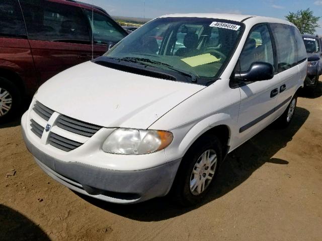 1D4GP25B27B207135 - 2007 DODGE CARAVAN SE WHITE photo 2