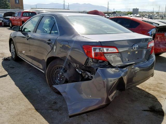 4T1BF1FKXDU279991 - 2013 TOYOTA CAMRY L GRAY photo 3