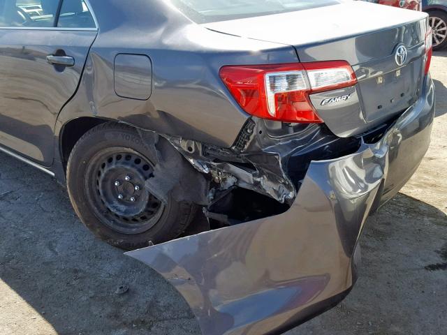 4T1BF1FKXDU279991 - 2013 TOYOTA CAMRY L GRAY photo 9