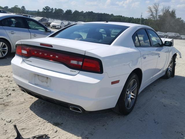 2C3CDXHG8EH162946 - 2014 DODGE CHARGER SX WHITE photo 4