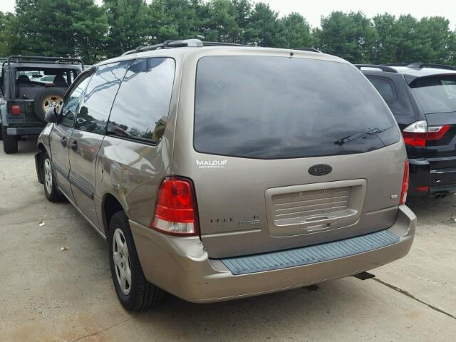 2FMZA51645BA29149 - 2005 FORD FREESTAR S BROWN photo 3