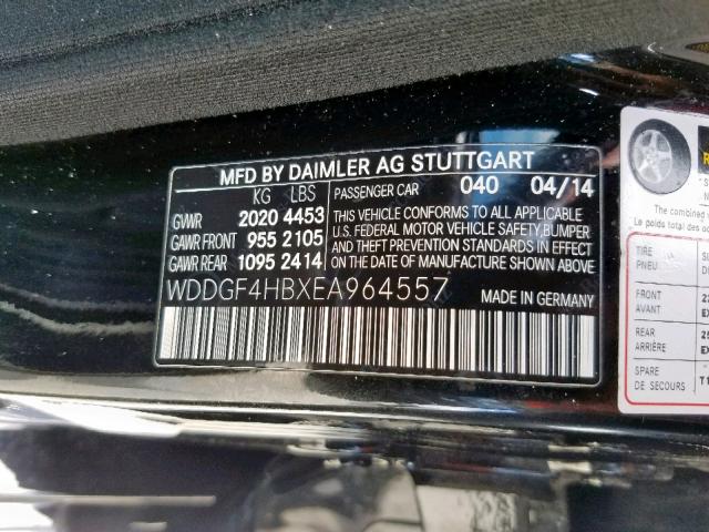 WDDGF4HBXEA964557 - 2014 MERCEDES-BENZ C 250 BLACK photo 10