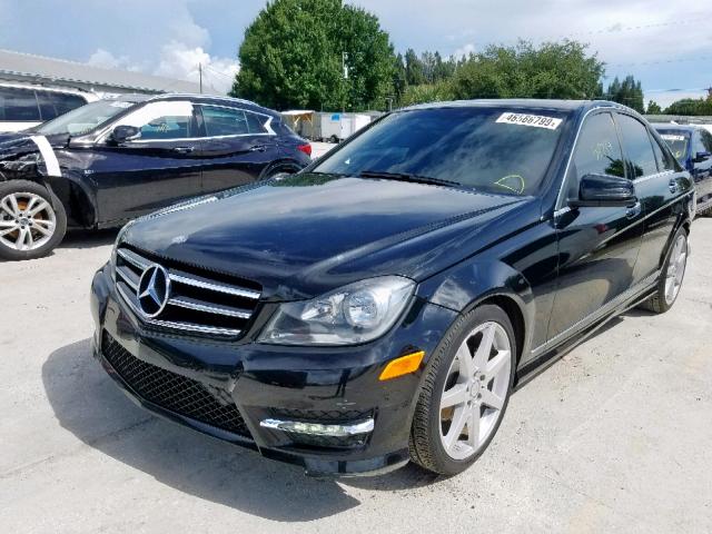 WDDGF4HBXEA964557 - 2014 MERCEDES-BENZ C 250 BLACK photo 2