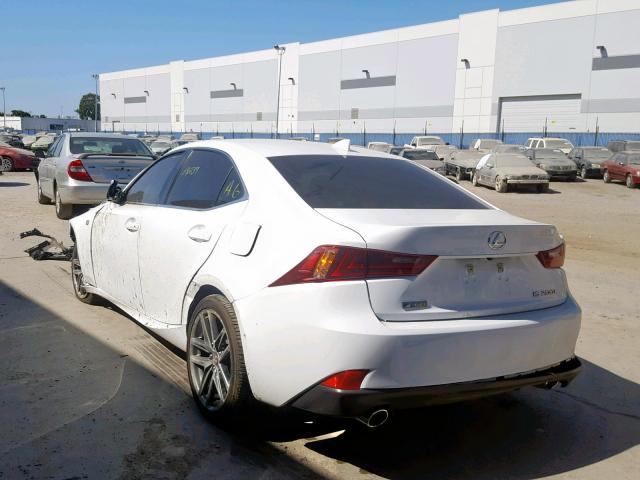 JTHBA1D23G5003252 - 2016 LEXUS IS 200T WHITE photo 3