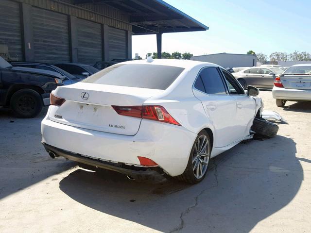 JTHBA1D23G5003252 - 2016 LEXUS IS 200T WHITE photo 4