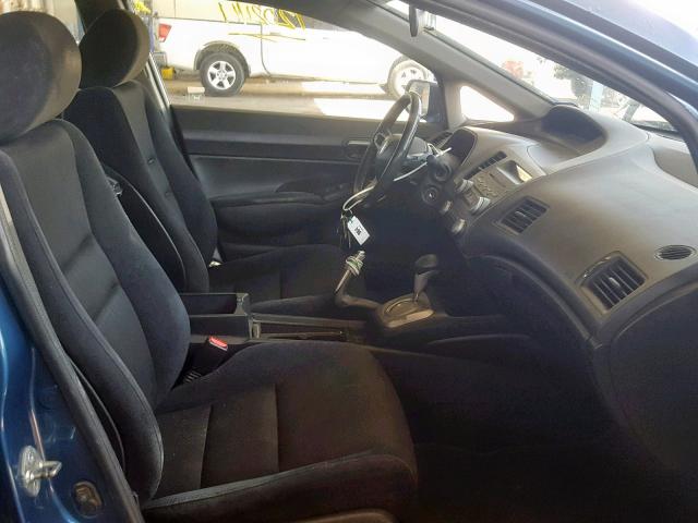 19XFA16639E007750 - 2009 HONDA CIVIC LX-S Mavi foto 5