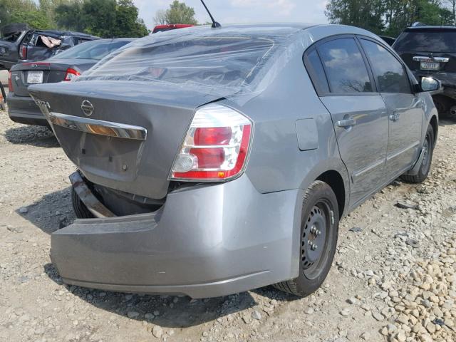 3N1AB6AP2AL620420 - 2010 NISSAN SENTRA 2.0 GRAY photo 4