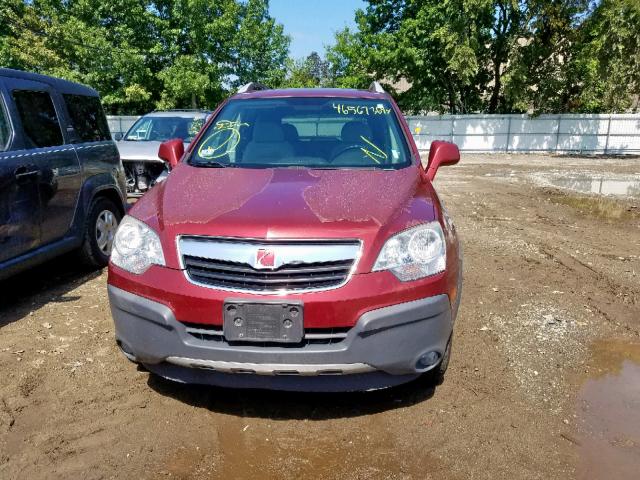 3GSCL33P88S551638 - 2008 SATURN VUE XE RED photo 9