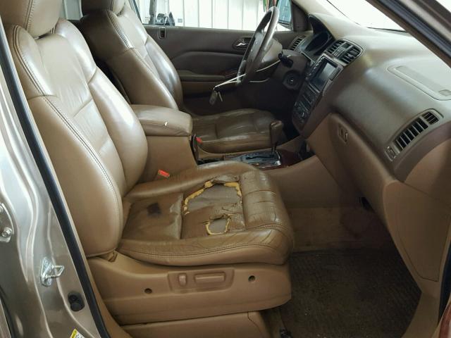 2HNYD18965H518823 - 2005 ACURA MDX TOURIN TAN photo 5