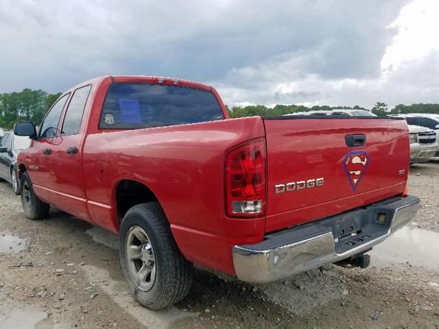 1D7HA18DX4S660642 - 2004 DODGE RAM 1500 S RED photo 3