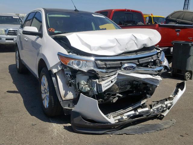 2FMDK3KC8EBB82181 - 2014 FORD EDGE LIMIT WHITE photo 1