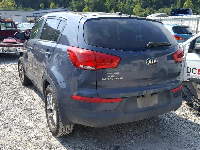 KNDPBCAC0F7724399 - 2015 KIA SPORTAGE L BLUE photo 3