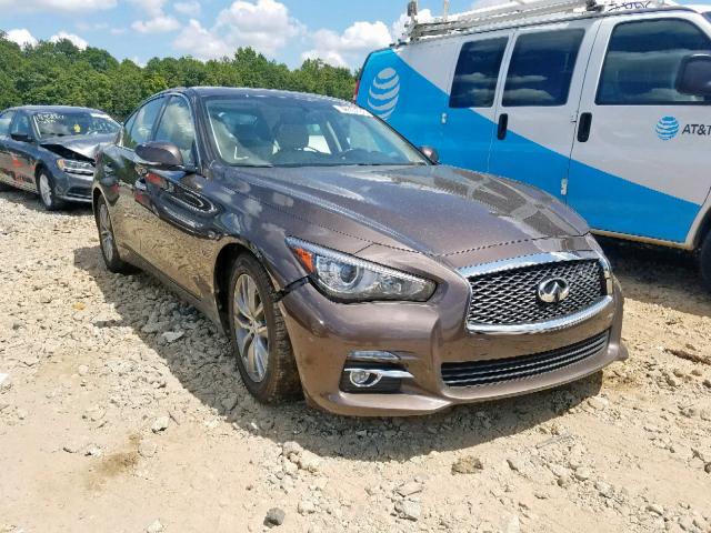 JN1BV7AP4EM684178 - 2014 INFINITI Q50 BASE BROWN photo 1